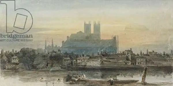 Cox, David: Westminster from Lambeth