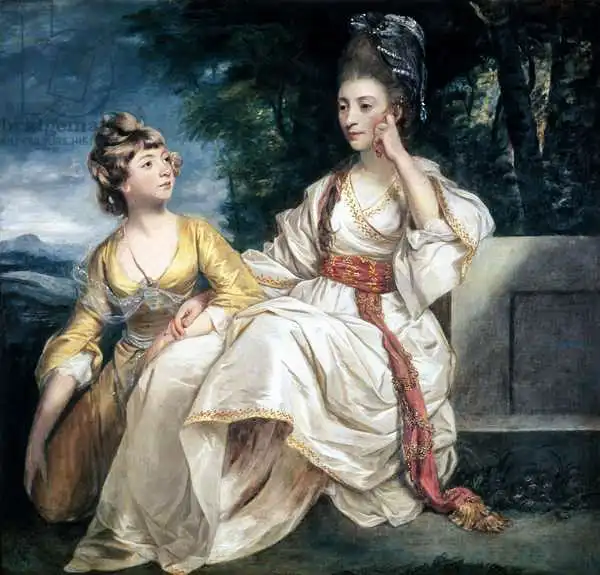 Reynolds, Joshua: Mrs Thrale and her Daughter Hester (Queeney) 1777-78