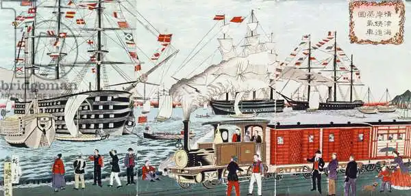 Hiroshige, Ando or Utagawa: Commodore Perry
