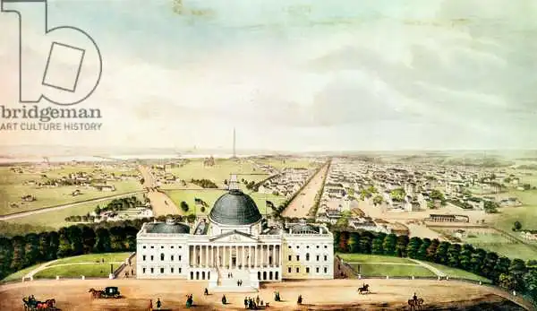 American school (19th century): View of Washington