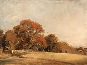 Constable, John: An Autumnal Landscape at East Bergholt, c.1805-08
