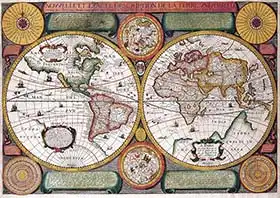 Boisseau, Jean: Historical World Map 1646