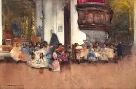 Melville, Arthur: Interior of Seville cathedral