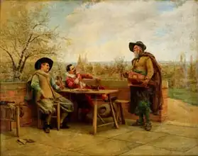 Meissonier, Jean Charles: Springtime on the terrace