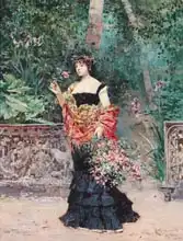 Marchetti, Ludovico: Elegante dame im Park