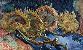 Gogh, Vincent van: Four sunflowers gone to seed