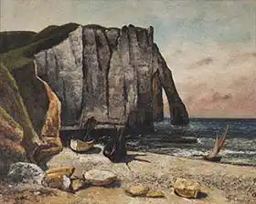 Courbet, Gustave: The Cliffs of Etretat, the Port of Avale