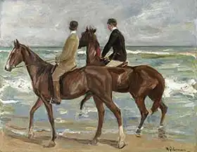 Liebermann, Max: Two Riders on the Beach