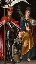 Spranger, Bartholomaeus: St. Vaclav and St. Vit