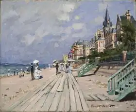 Monet, Claude: Beach at Trouville