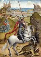 Weyden, Rogier van der: St. George and the Dragon, c.1432/1435