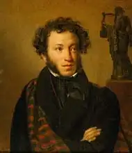 Kiprensky, Orest Adamovich: Portrait of Alexander Pushkin