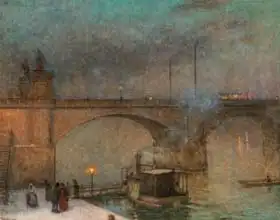 Schikaneder, Jakub: Palacky Bridge in Prague