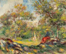 Renoir, Auguste: Woman in a Landscape