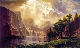 Bierstadt, Albert: Among the Sierra Nevada, California