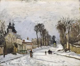 Camille Pissarro: The Versailles Road at Louveciennes