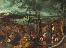 Brueghel, Pieter, the elder: The Gloomy Day (early Spring)