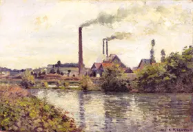 Pissarro, Camille: The factory at Pontoise