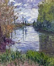 Caillebotte, Gustave: The small arm of the Seine in autumn