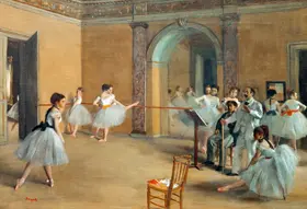 Degas, Edgar: Dance Foyer at the Opera Le Peletier