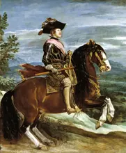 Velazquez, Diego: Equestrian Portrait of King Philip IV of Spain (1605-65)