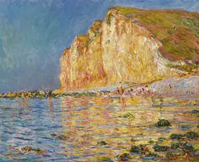 Monet, Claude: Low tide at Petites-Dalles