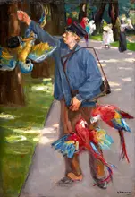 Liebermann, Max: The Parrot man