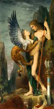 Moreau, Gustave: Oedipus and the Sphinx
