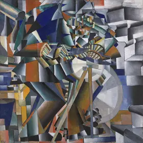 Malevich, Kazimir Severinovich: The Knife Grinder or Principle of Glittering, 1912-3