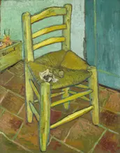 Gogh, Vincent van: Van Gogh in Arles chair with pipe