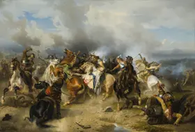 Wahlbom, Carl: Death of King Gustav II Adolf of Sweden at the Battle of Lützen