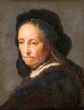 Rembrandt, van Rijn: Portrait of an old Woman, c.1600-1700