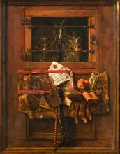 Hoogstraten, Samuel van: Still life with Letter