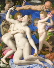 Bronzino, Agnolo: An Allegory with Venus and Cupid, c.1540-50