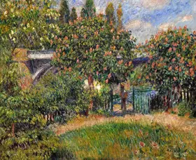 Renoir, Auguste: Railway bridge at Chatou