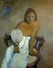 Gauguin, Paul: Girl with fan