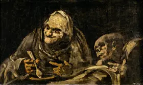 Goya, Francisco: Two Old Men Eating, one of the 