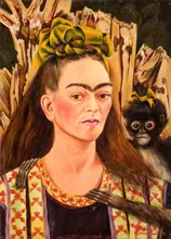 Kahlo, Frida: Self-portrait with monkey