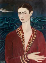Kahlo, Frida: Self-portrait wearing a velvet dress