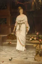 Brozik, Vaclav: Messalina (portrait of an actress)