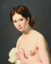 David, Jacques-Louis: Portrait of a young girl. c. 1795