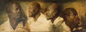 Rubens, Peter Paul: Four Studies of Male Head, c.1617-1620