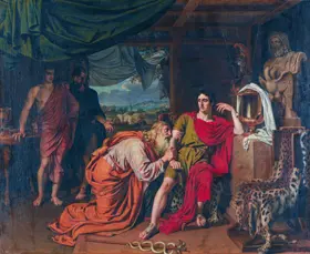 Ivanov, Aleksandr Andreevich: King Priam begging Achilles for the return of Hector