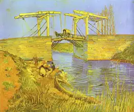 Gogh, Vincent van: Bridge in Langlois near Arles with spinners