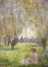 Monet, Claude: Woman under the willows