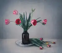Dim, - Dimitar: Still life with tulips