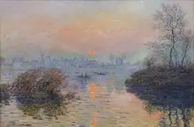 Monet, Claude: Le Coucher de soleil sur la Seine