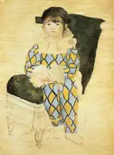 Picasso, Pablo: Paul as a harlequin