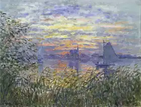 Monet, Claude: Sunset on the Seine