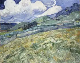 Gogh, Vincent van: Mountainous Landscape Behind Saint-Paul Hospital